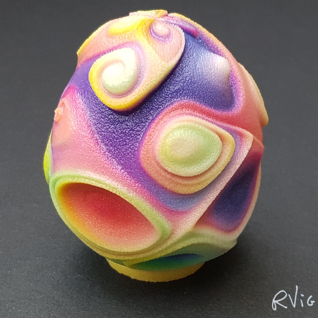 Color Swirls Egg